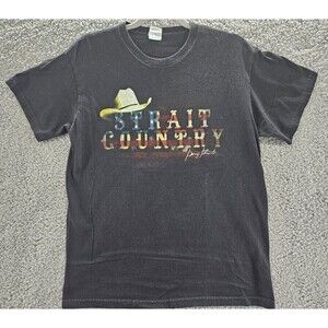 George Strait T-Shirt Mens Medium Strait Country The Cowboy Rides Away Tour